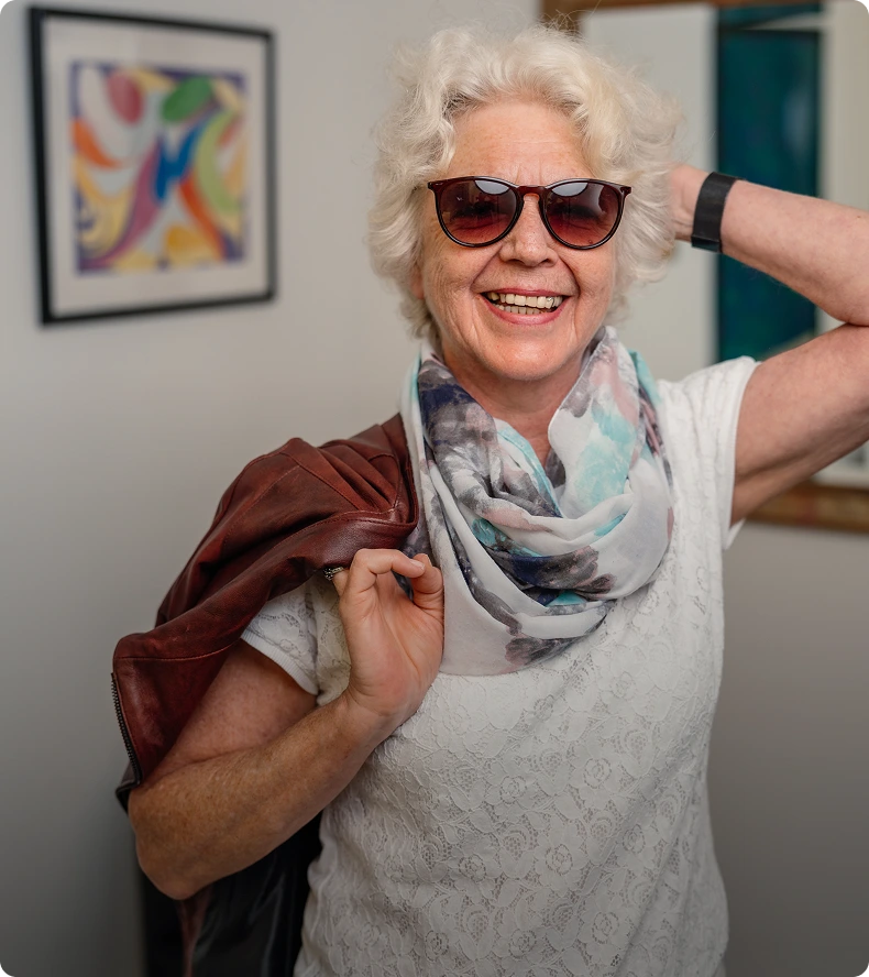 Aussieg Führung und Führungsrolle. Glückliche Marion Hahn